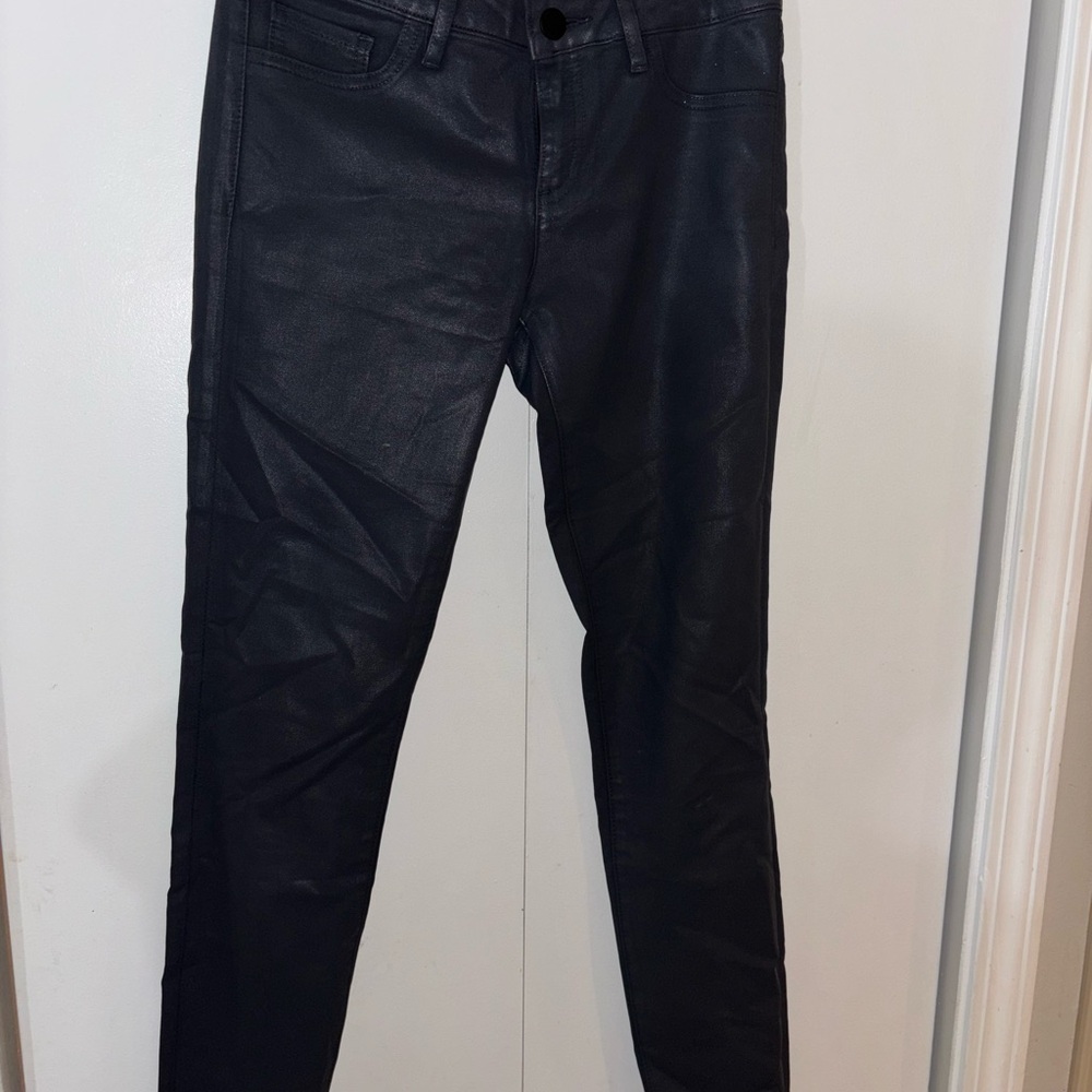 Elie Tahari dark Gray Faux Leather Pants